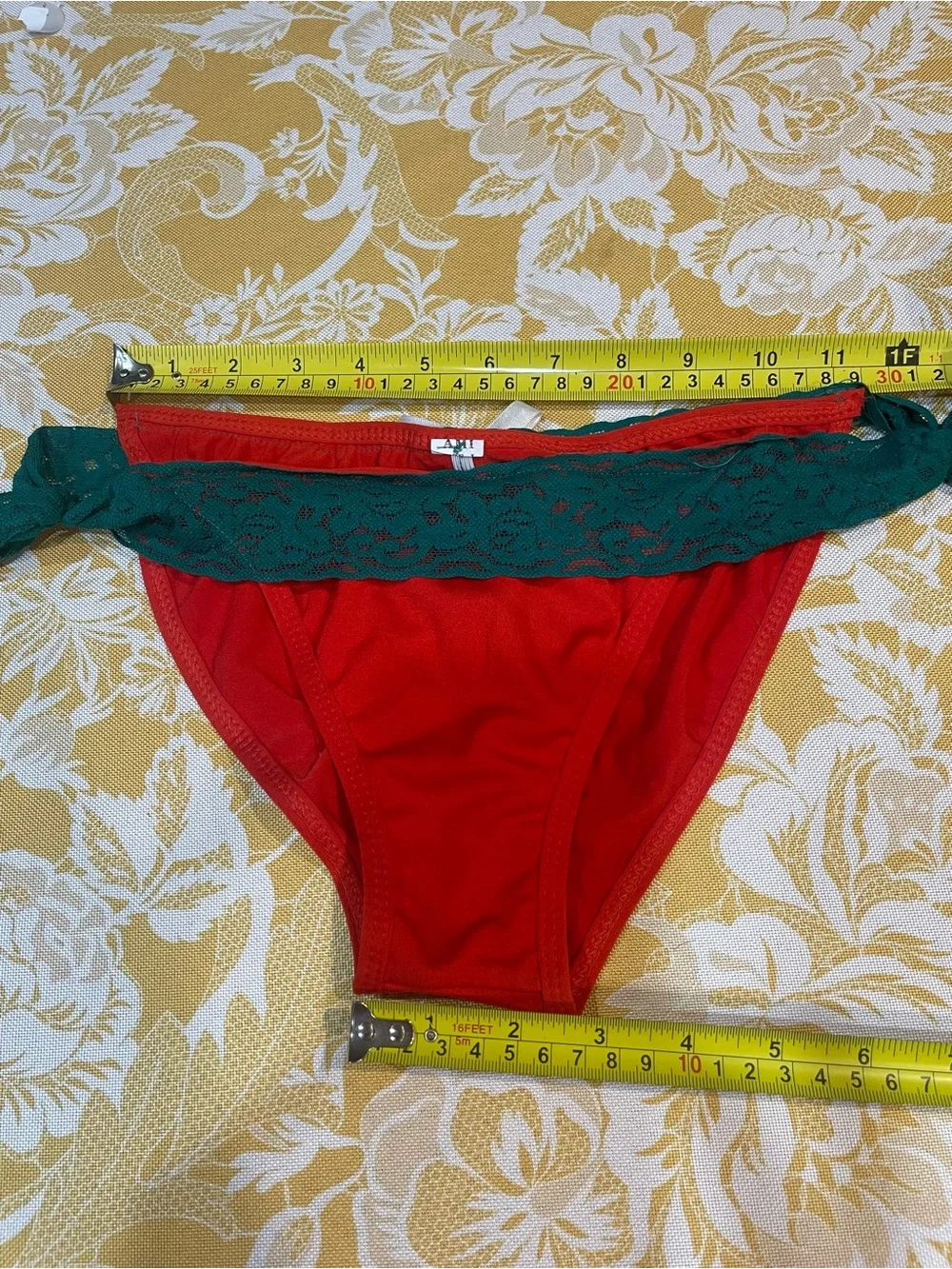 Red & Green Lace Halter Bikini Set - Women Intimates & Sleepwear
